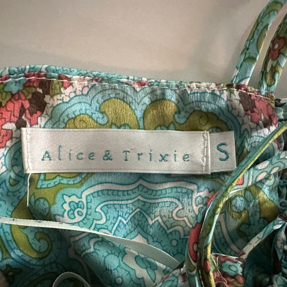 Turquoise Silk Cami - Picture 2 of 2